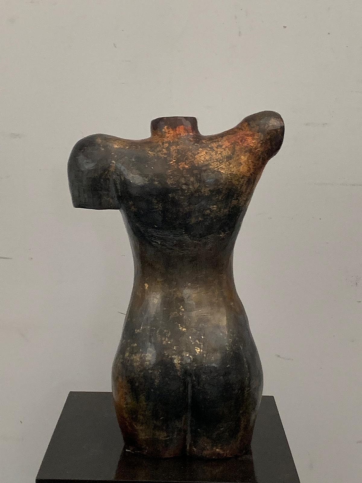 Bust In Patinated Metal Chrome Resin, 1990s photo vinterior