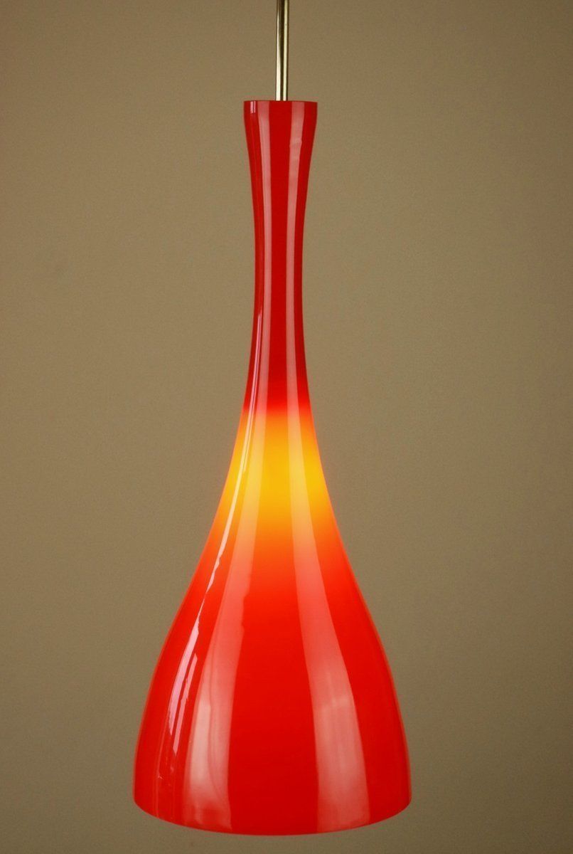 Glass Pendant Lamp From Stilnovo, 1950s