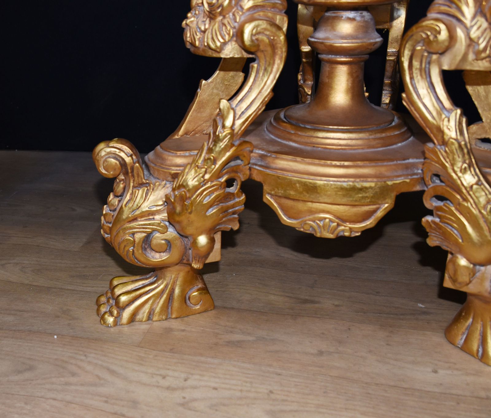 Louis XVI Gilt Side Tables   Carved French Pedestal Stands photo for sale