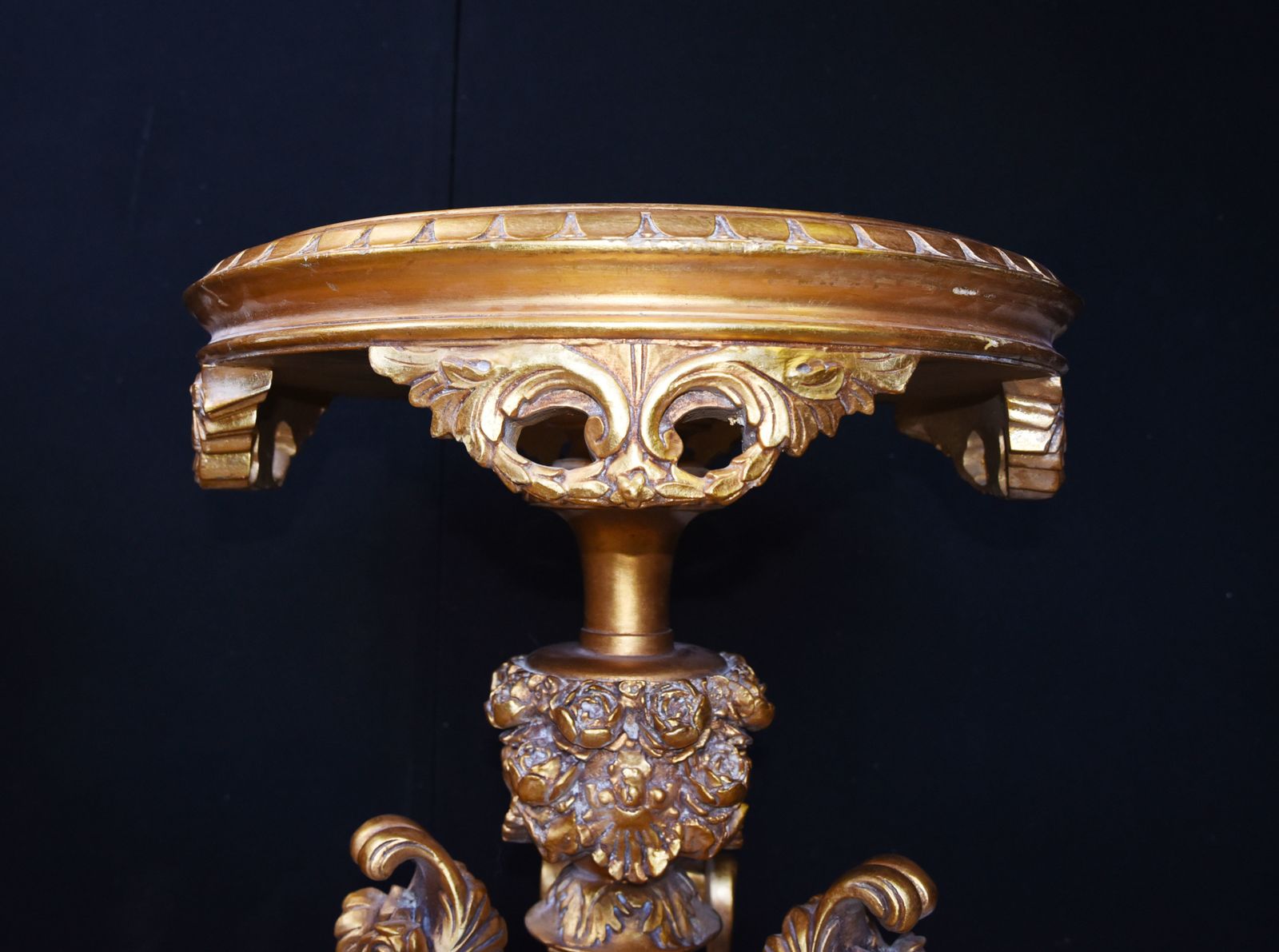 Louis XVI Gilt Side Tables   Carved French Pedestal Stands photo Furniture