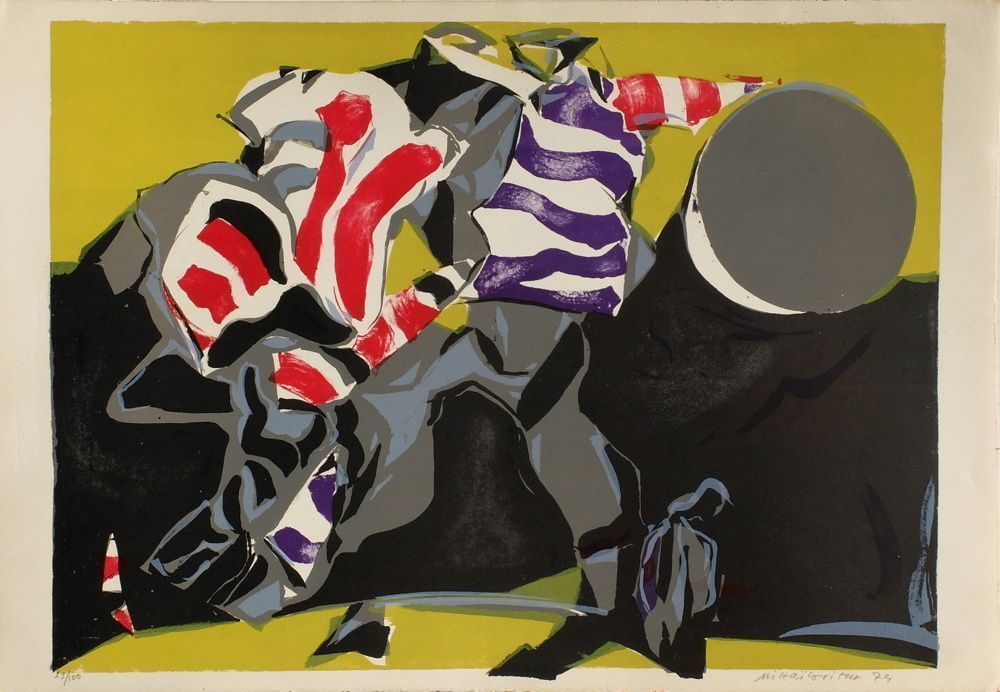 Mihaïlovitch Milorad Bata  Lithography  Football