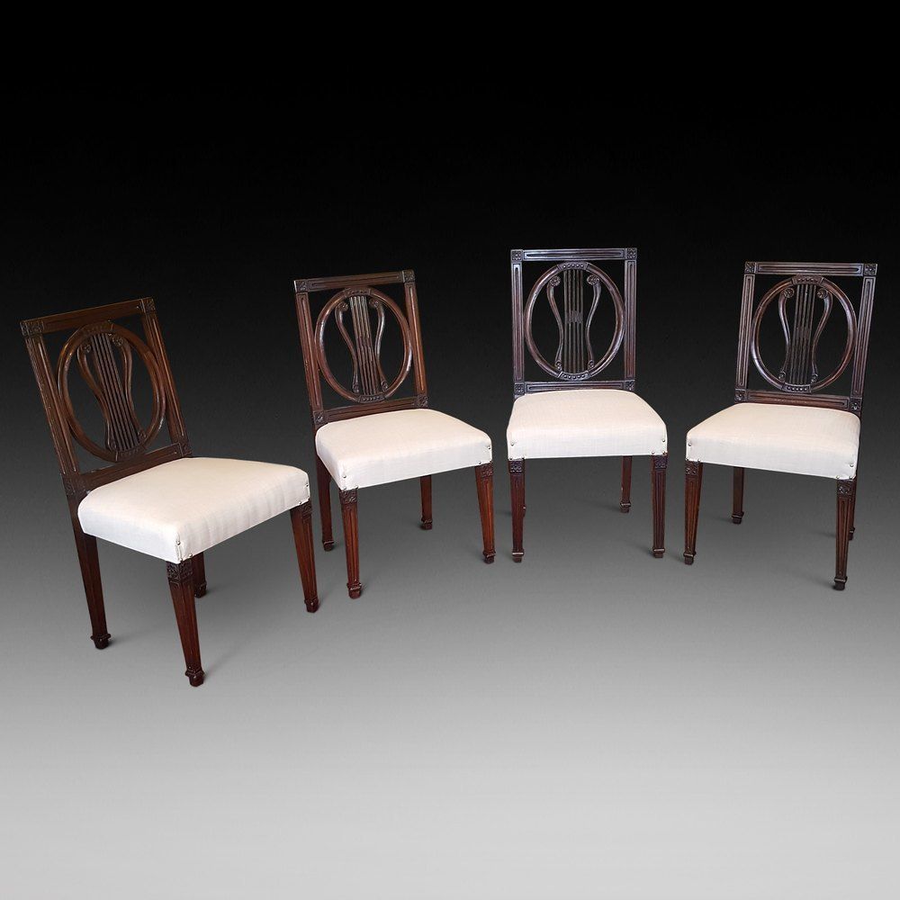 Set Of Four Regency Mahogany Chairs