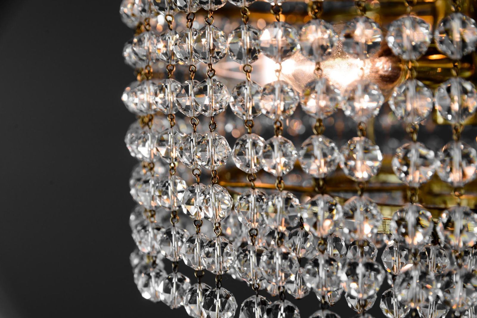 photo vintage J.L Lobmeyr Chandelier With Crystal Glass, Austria, 1960s