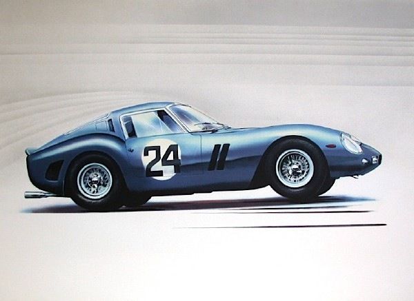 Hirlimann Jean  Lithography   Ferrari 250 Gto  4