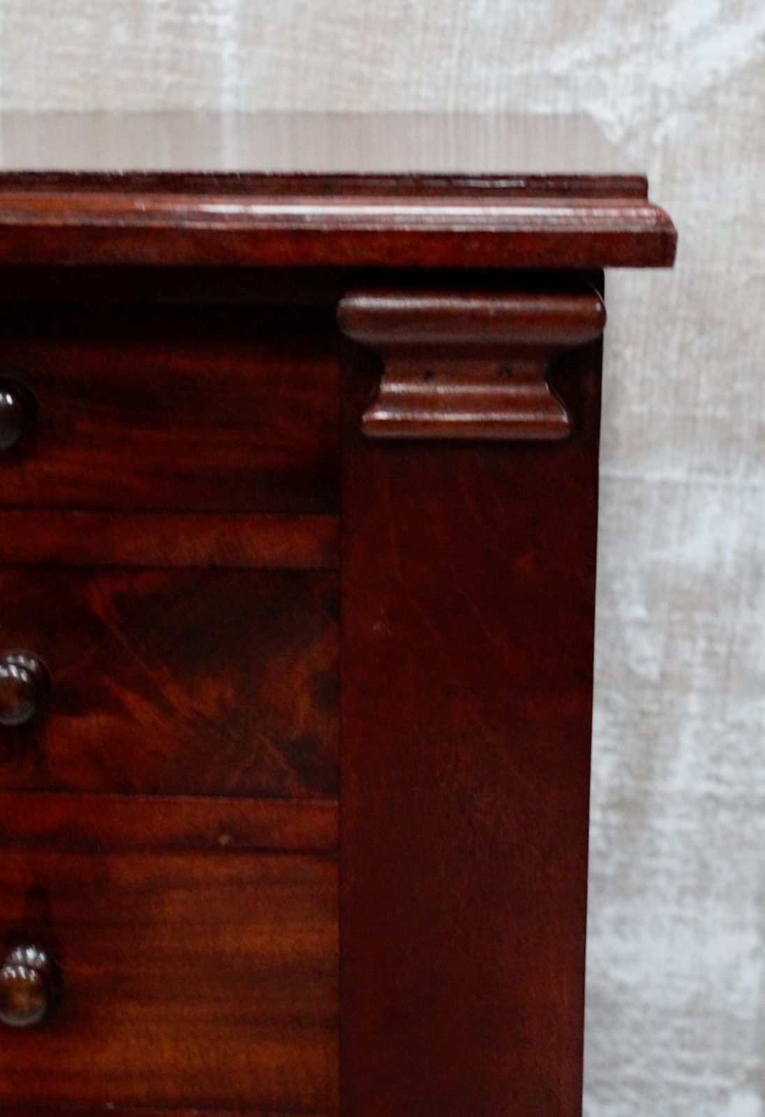 Victorian Flame Mahogany Wellington Chest photo Furniture