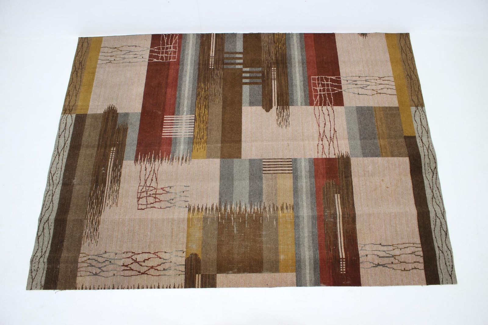 Bauhaus Modernist Rare Geometric Carpet / Rug   1930s