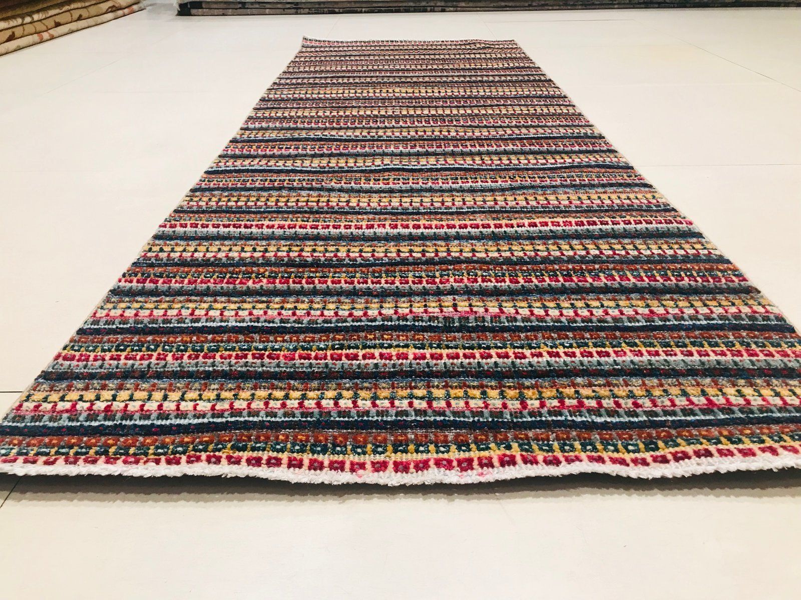 Vintage Middle Eastern Carpet, 1980s photo Textiles
