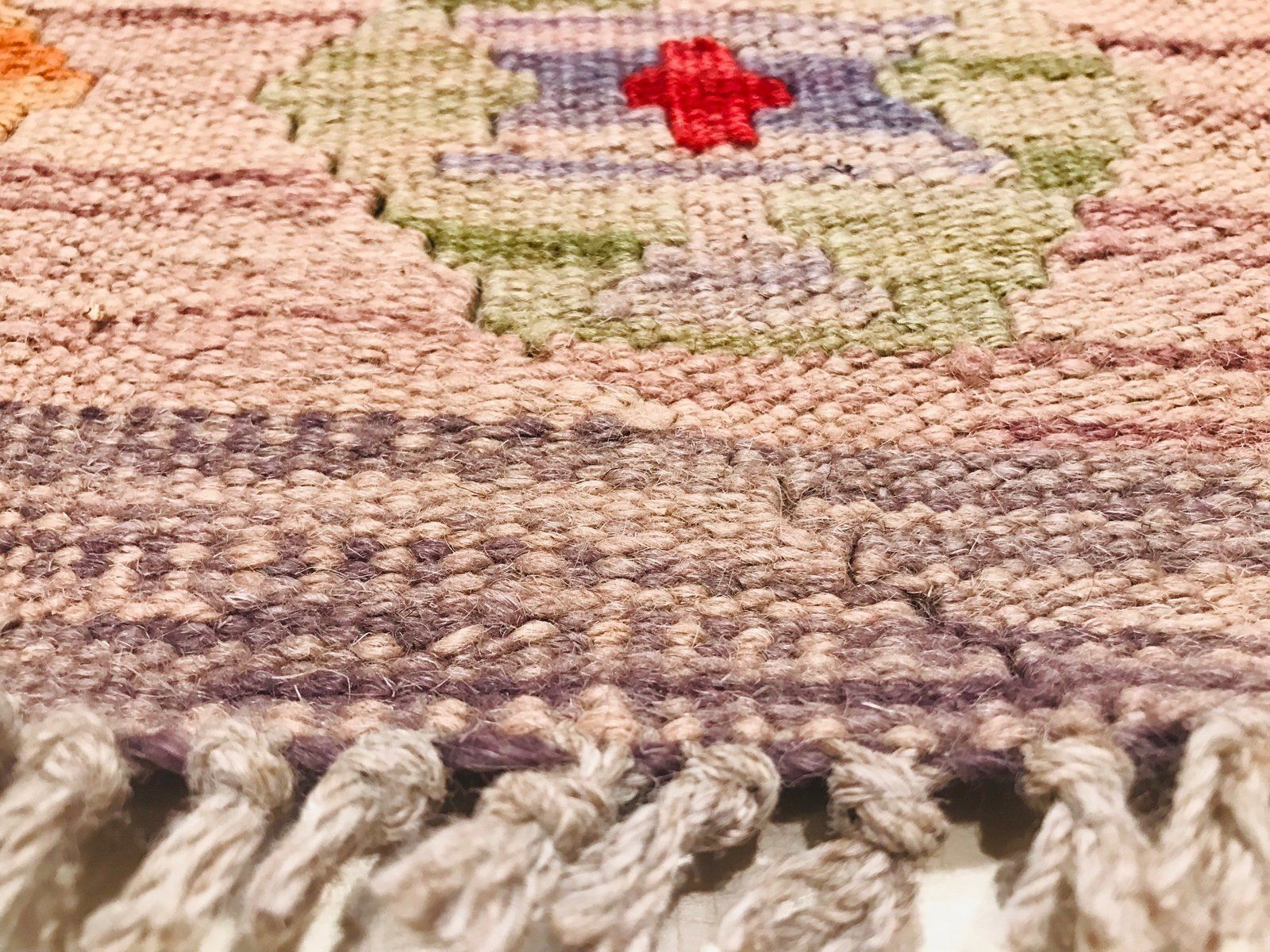 Hand Crafted Wool Carpet, 1980s photo 248.0
