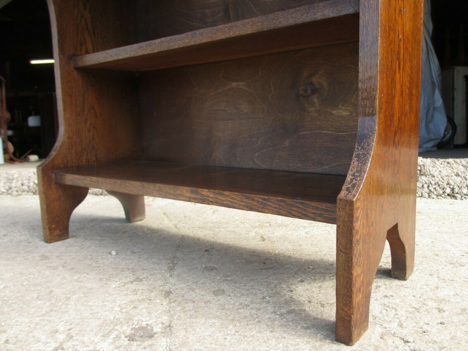 Edwardian Oak Bureau Bookcase With Lockable Work Station photo Furniture