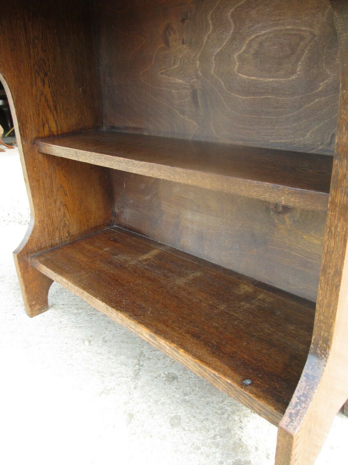 Edwardian Oak Bureau Bookcase With Lockable Work Station photo 349.0
