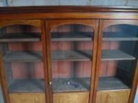 Superb Victorian Mahogany Half Glazed Concertina Door Adjustable Bookcase photo for sale