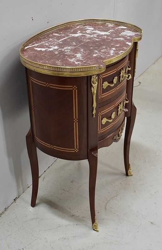 Small Mahogany Dresser Chiffonnière, Louis XV / Louis XVI Transition Style   Late 19th photo furniture