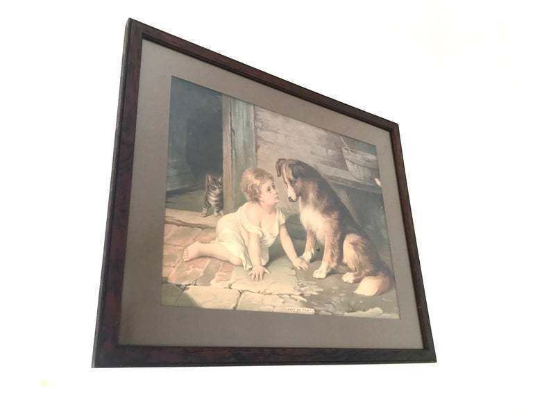Large Antique Clothiers Shop Advertising 'Can't You Talk?' photo for sale