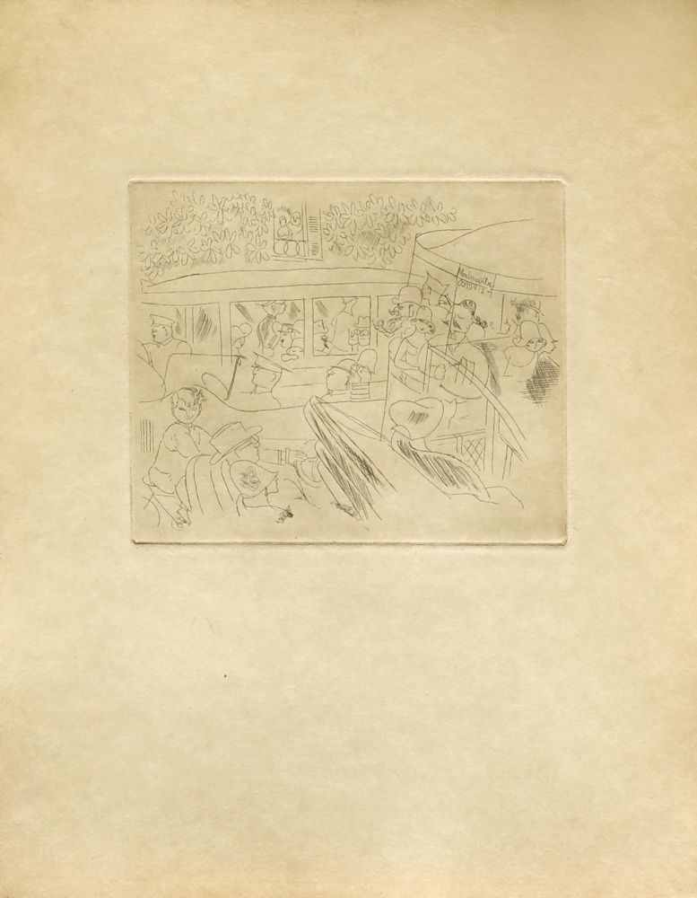 Chas Laborde Etching Illustration For Juliette Au Pays Des Hommes By Giraudoux 19