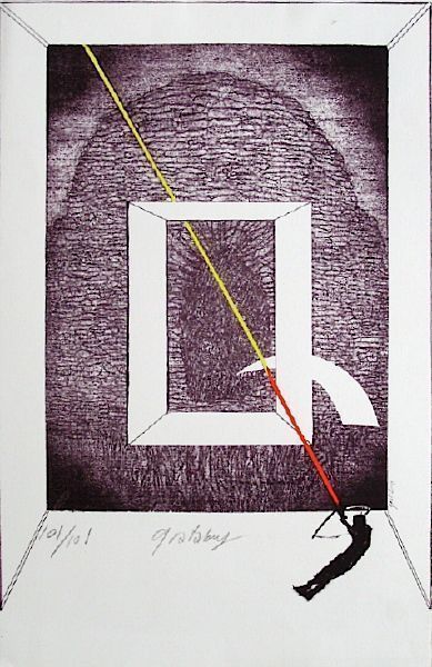 Grataloup Guy Rachel Lithography La Grande Arche