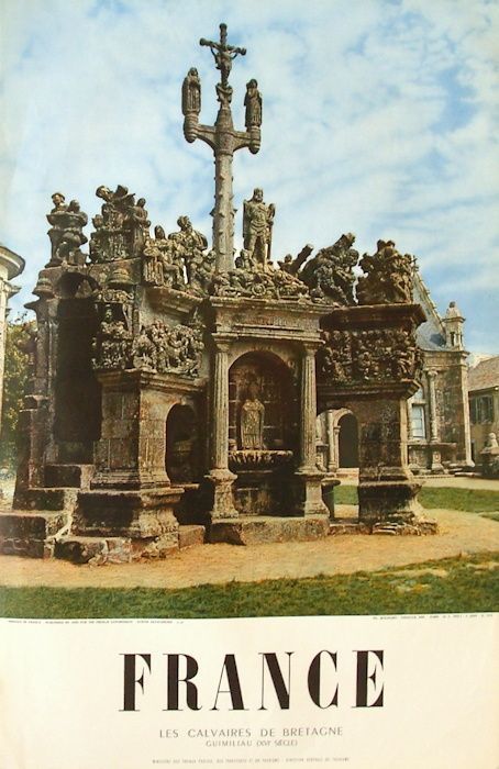 Draeger Poster For The Ministry Of Tourism   Molinard Photographer   Guimiliau Le Calvaire Finistère Brittany