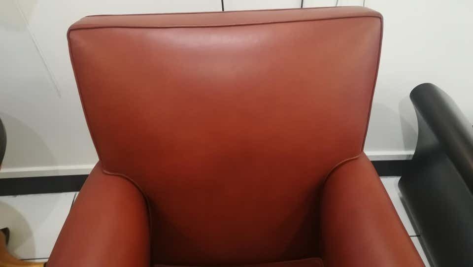 Art Deco Leather Armchair, Circa 1930 photo for sale