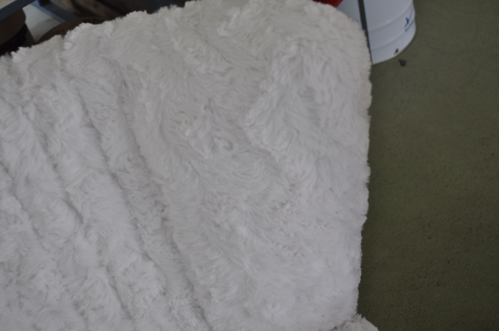 Pair Of Cocktail Chairs White Faux Fur photo Furniture