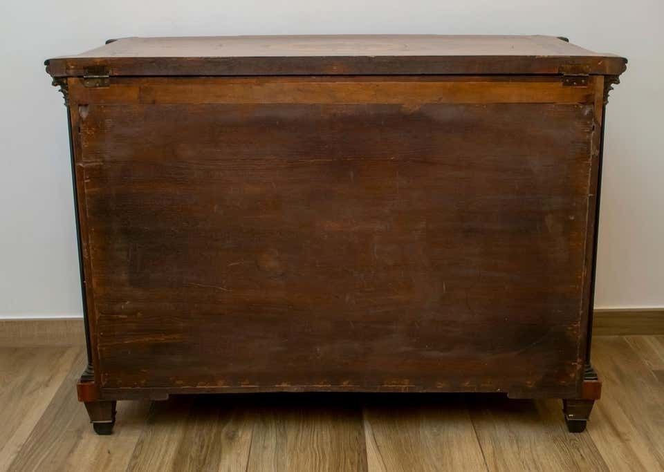 Napoleon III French Sideboard Inlaid With Geometric Floral Motifs photo furniture