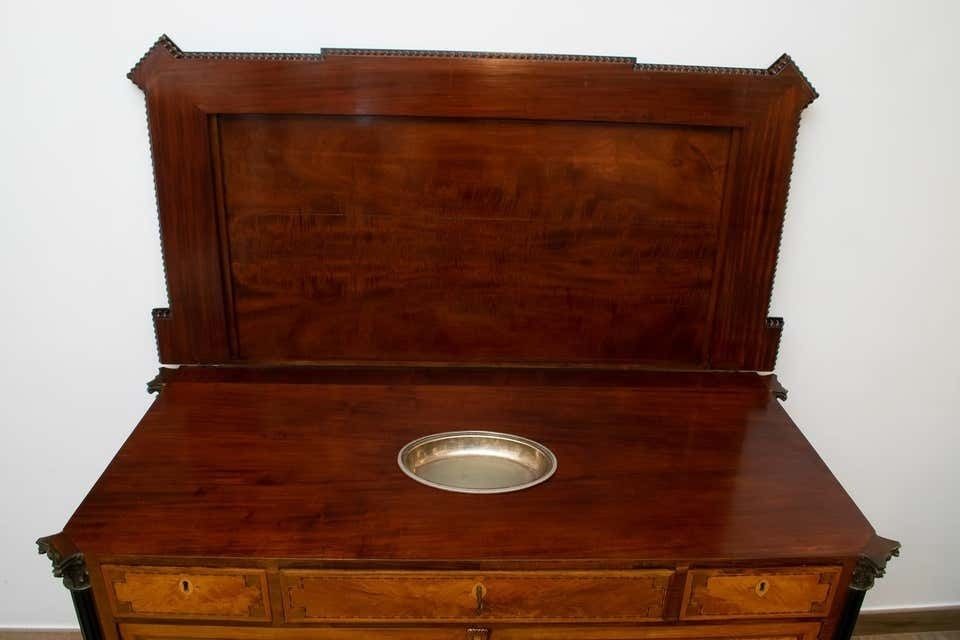 Napoleon III French Sideboard Inlaid With Geometric Floral Motifs photo Furniture