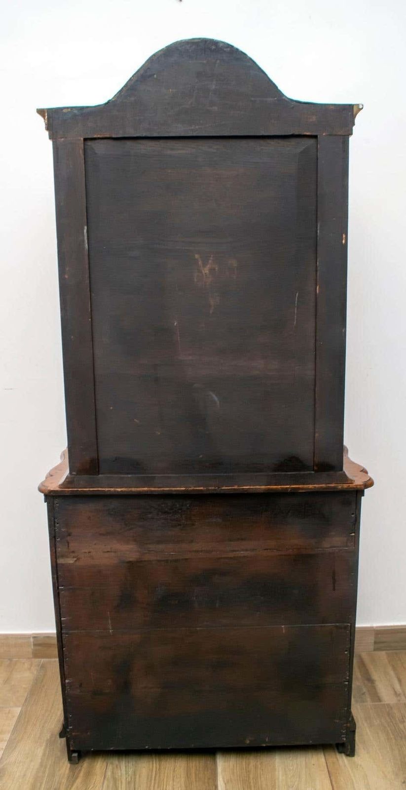 photo for sale 18th Century Dutch Trumeau Walnut With Maple Wood Inlays, Netherlands, 1760