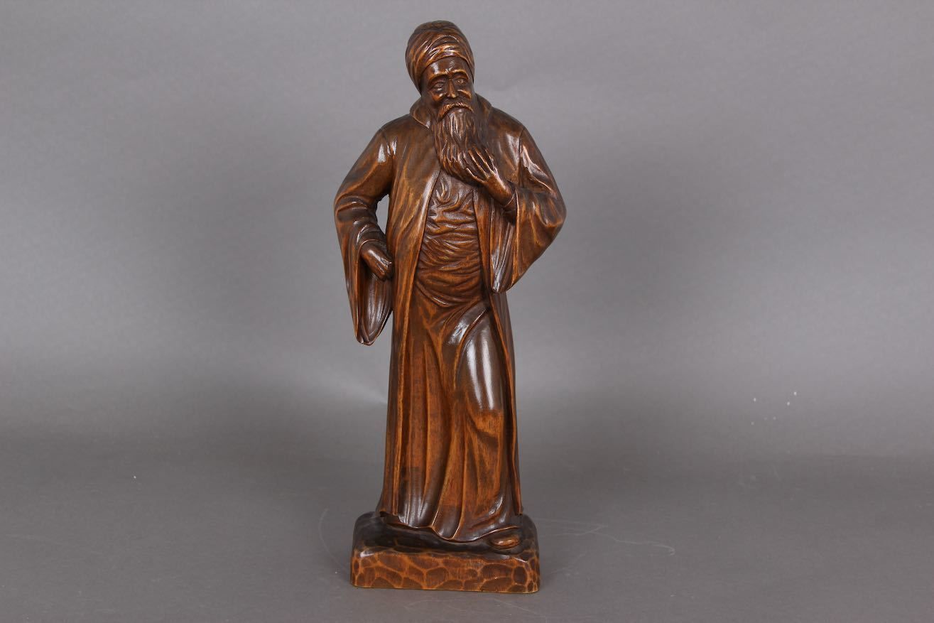 1 Religious Figure In Wood. Parno 1946. Perfect Condition.