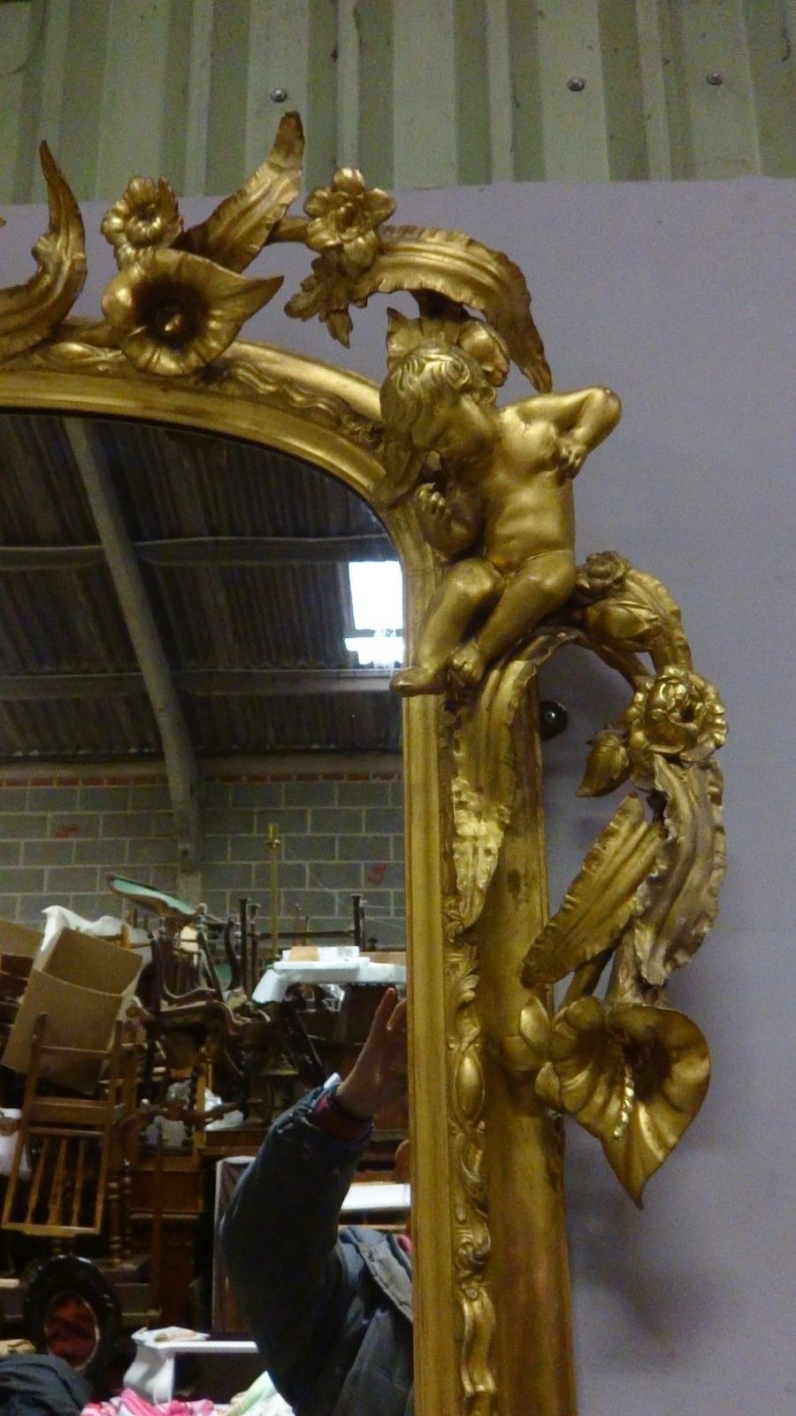 A Very R Are And Impressive Victorian English Gilt Overmantle Mirror photo buy