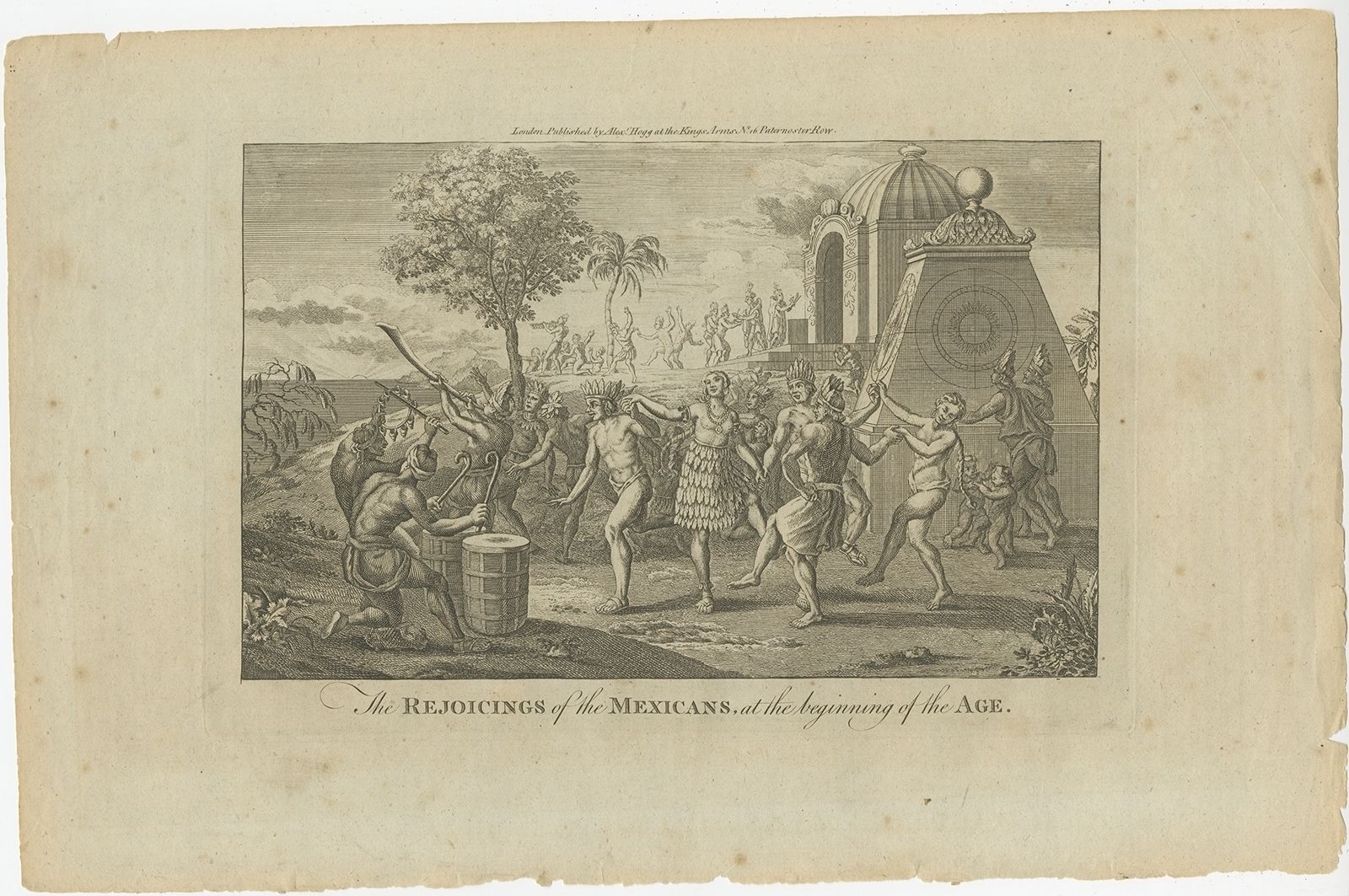 Antique Print Of Celebrations In Mexico By Hogg (1778)
