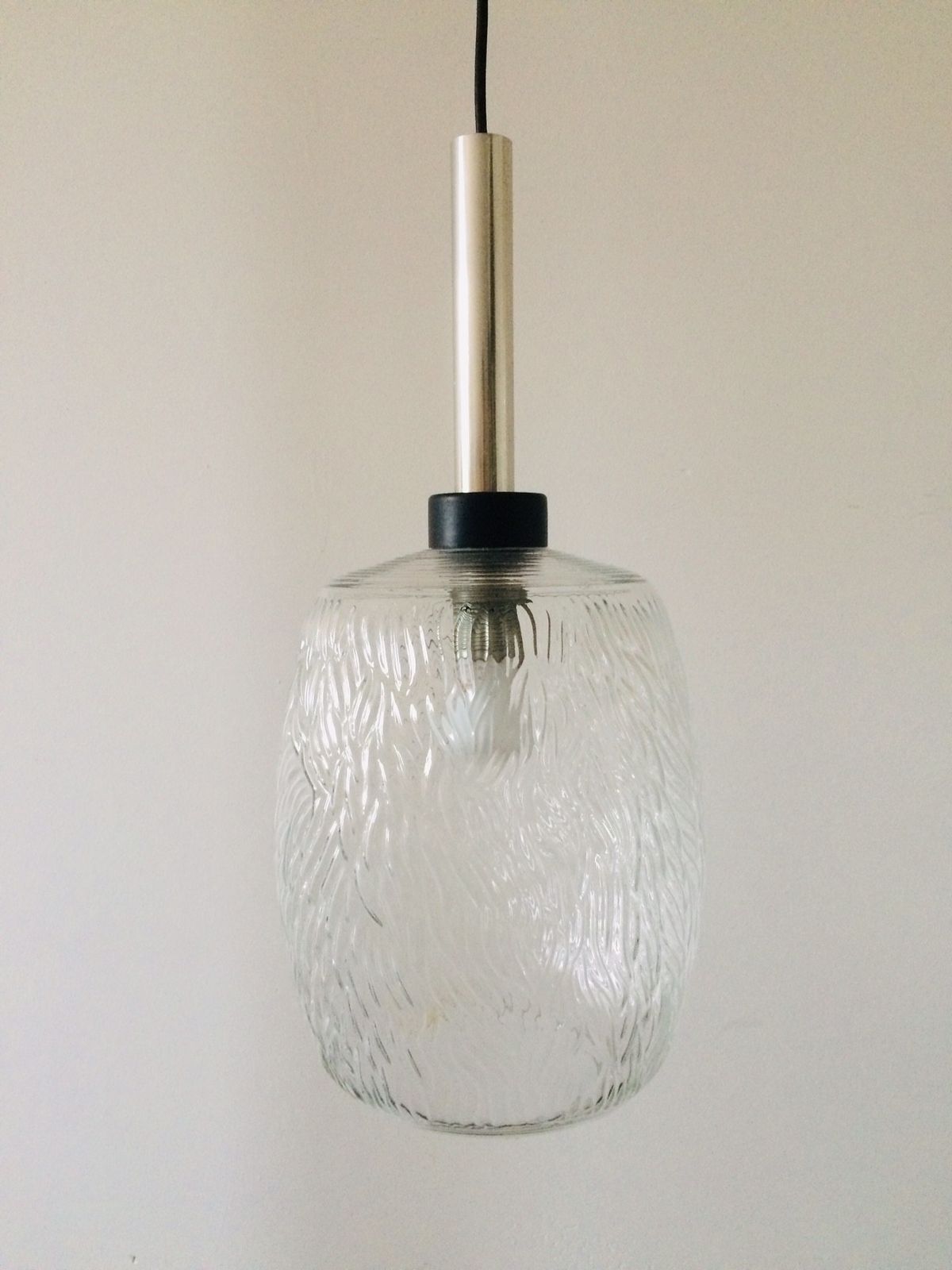 Mid Century Modern Glazen Hanglamp, Duitsland, Jaren 1960
