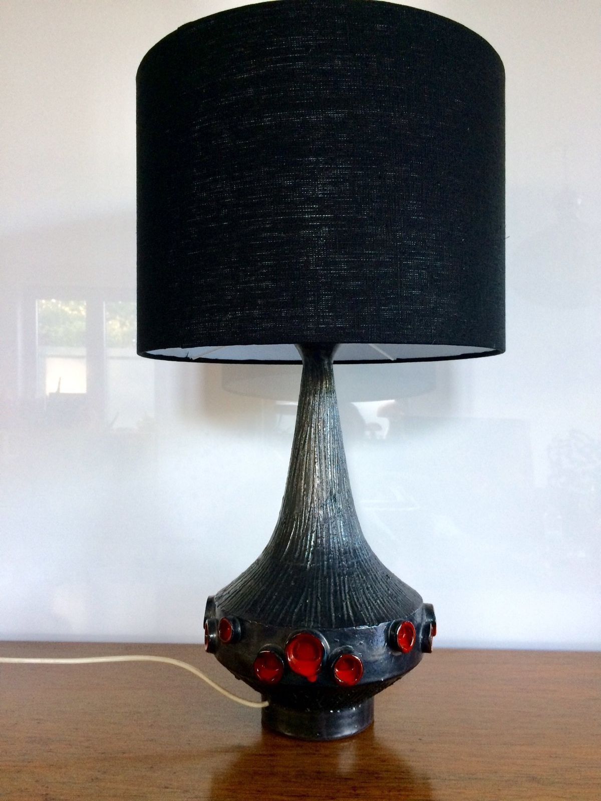 Belgische Art Pottery Tafellamp Van Perignem, Ca. Jaren 1960 – Ontwerp Rogier Vandeweghe photo 1233.8