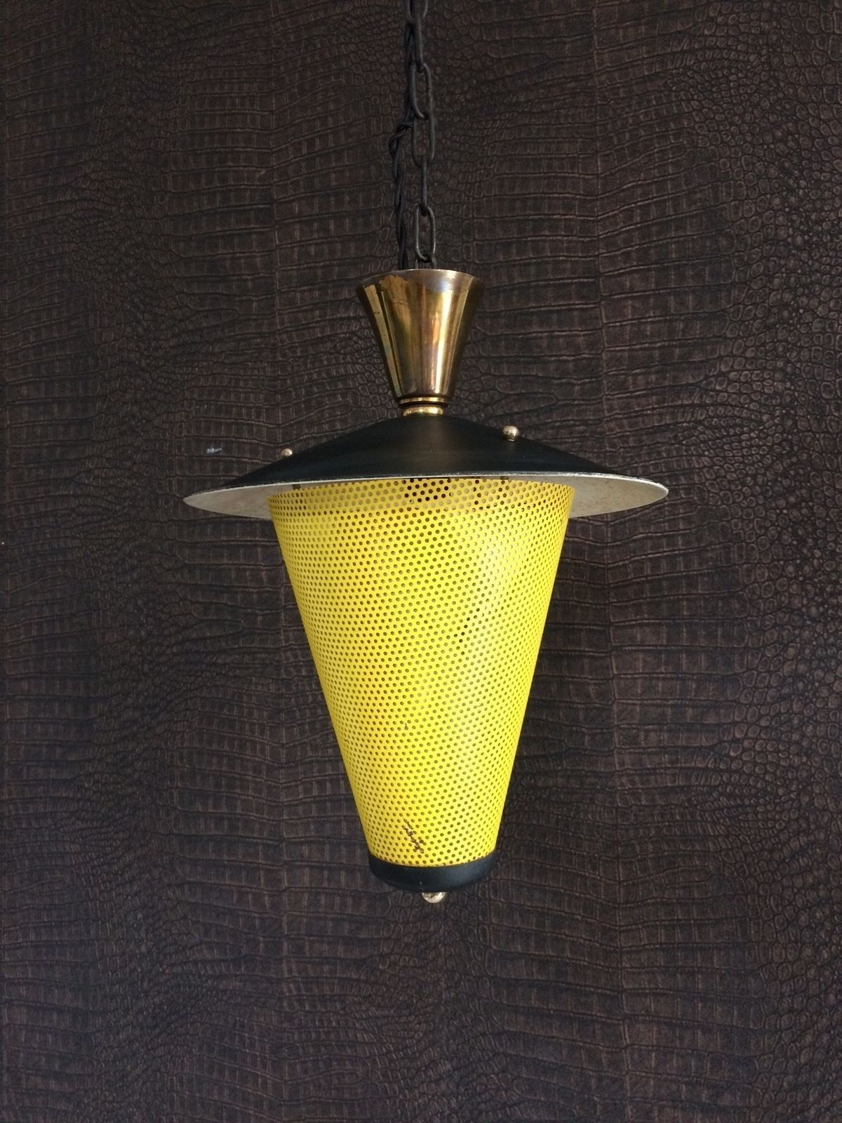 Mathieu Mategot Jaren 1950 Franse Design Lantaarn Hanglamp