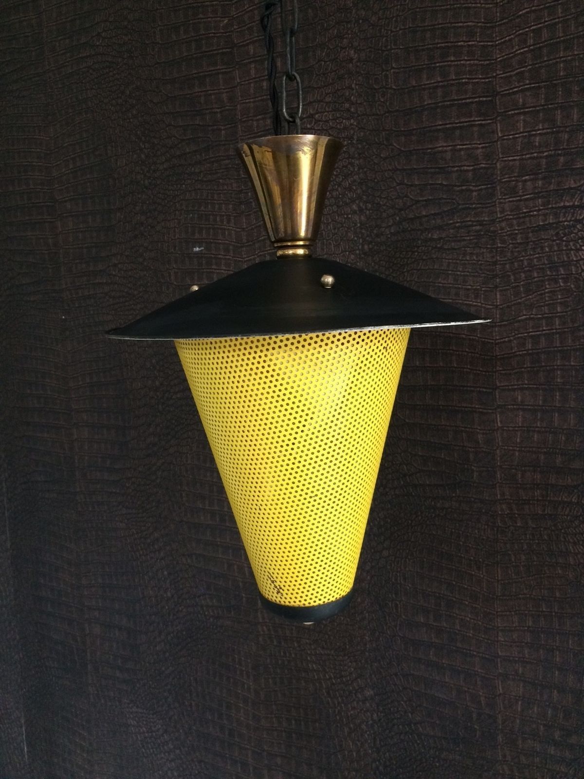 Mathieu Mategot Jaren 1950 Franse Design Lantaarn Hanglamp photo Verlichting