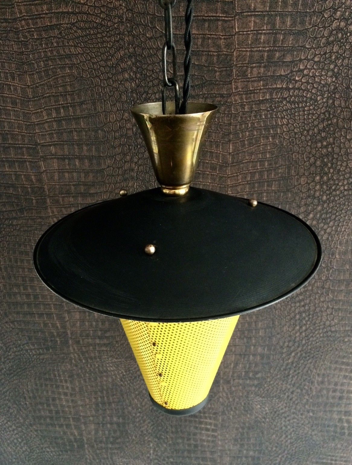 photo for sale Mathieu Mategot Jaren 1950 Franse Design Lantaarn Hanglamp