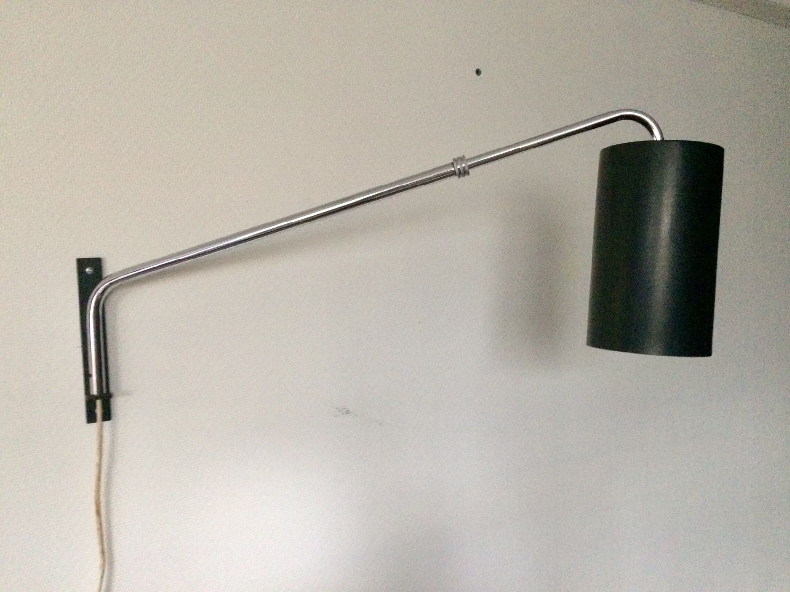 Verlichting Mid Century Design Uitschuifbare Cilinder Wandlamp Uit De Jaren 1960 photo