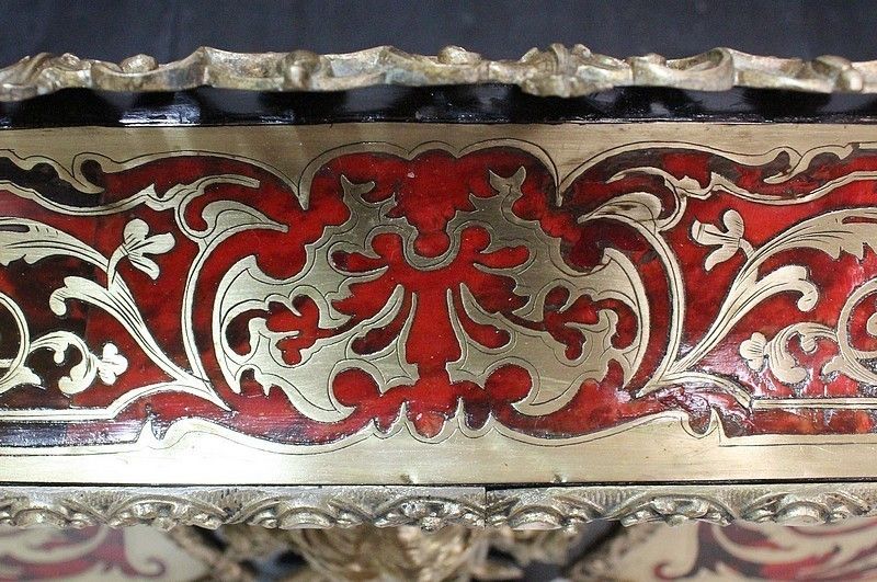 "Boulle" Marquetry Planter, Napoleon III Period Mid 19th Century photo buy