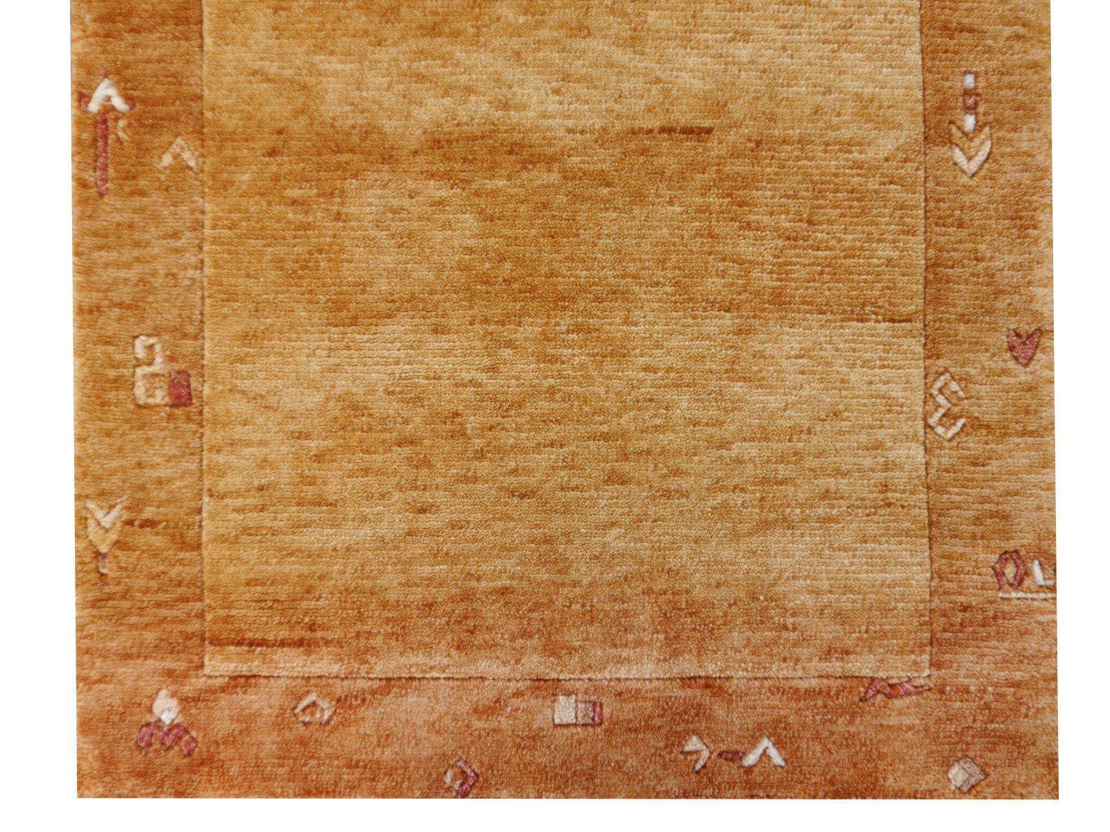 5 X 3 Ft Modern Designer Rug Pashmina Amber Goldbronze Hand Made Wool Carpet From Rural India photo buy