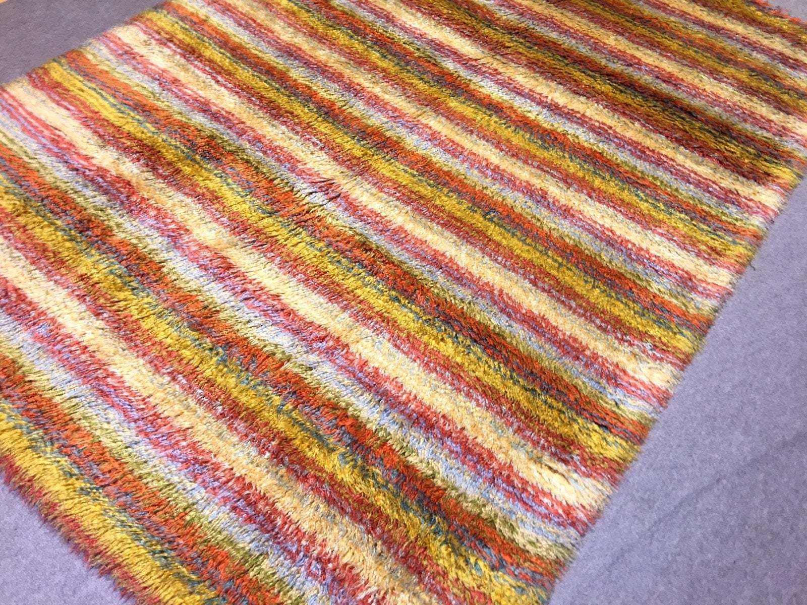 Mohair Rug Turkey 7.9 X 5.6 Ft / 240 X 170 Cm Oushak Long Pile Cosey Shag Super Soft Carpet photo 2990.0