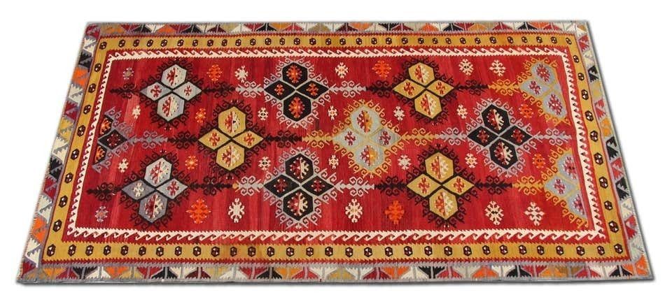 Antique Rugs, Turkish Kilim Rug, Sarkisla Carpet Rug From Anatolia photo furniture