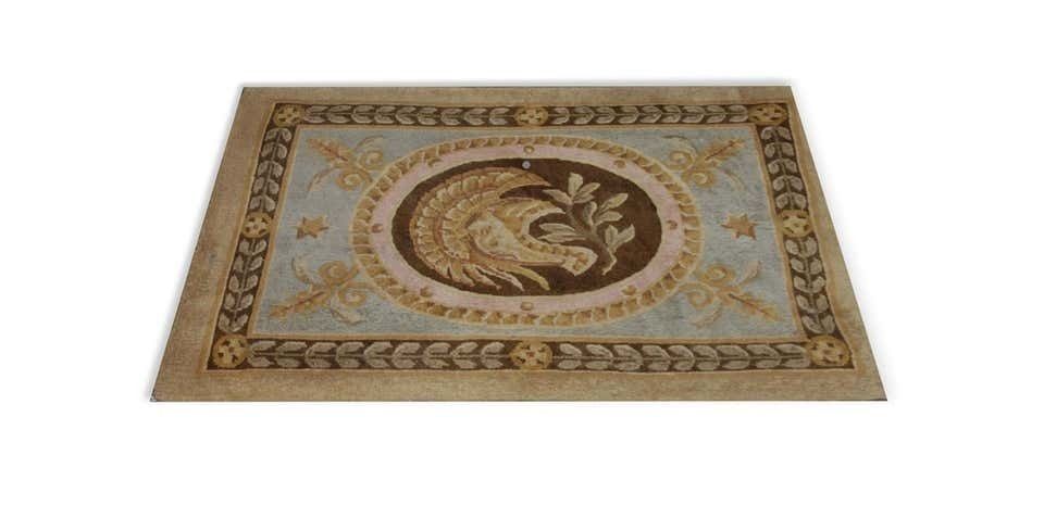 Handmade Carpet, Area Mat Farmhouse Decor Door Mat, Elegant Savonnerie French Style Carpet Rug photo Textiles