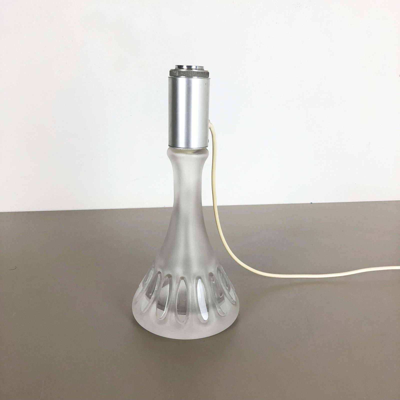 Original 1970s Metal And Glass Tulip Desk Light By Peill & Putzler, Germany photo for sale