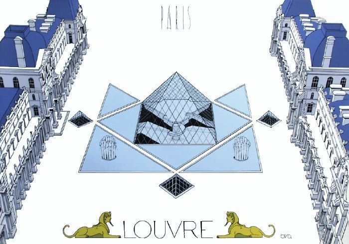 Otso Screen Printing Poster  Paris Le Louvre