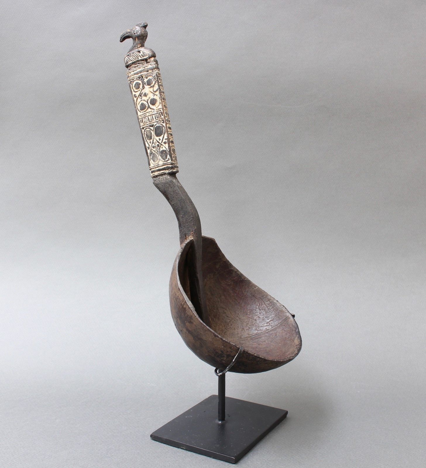 Ritual Ladle Of Wood And Coconut Shell From Timor Island, Indonesia (Circa 1950s)