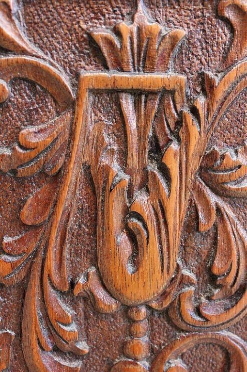 photo vintage Coal Reserve Cabinet, English, Solid Mahogany   Late 19th Century