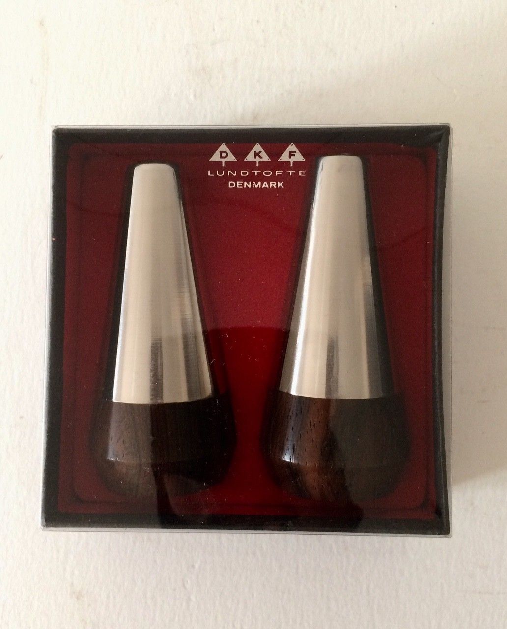 Scandinavian Design 1960s 7cm Pepper & Salt Set By Dkf Lundtofte Denmark photo furniture
