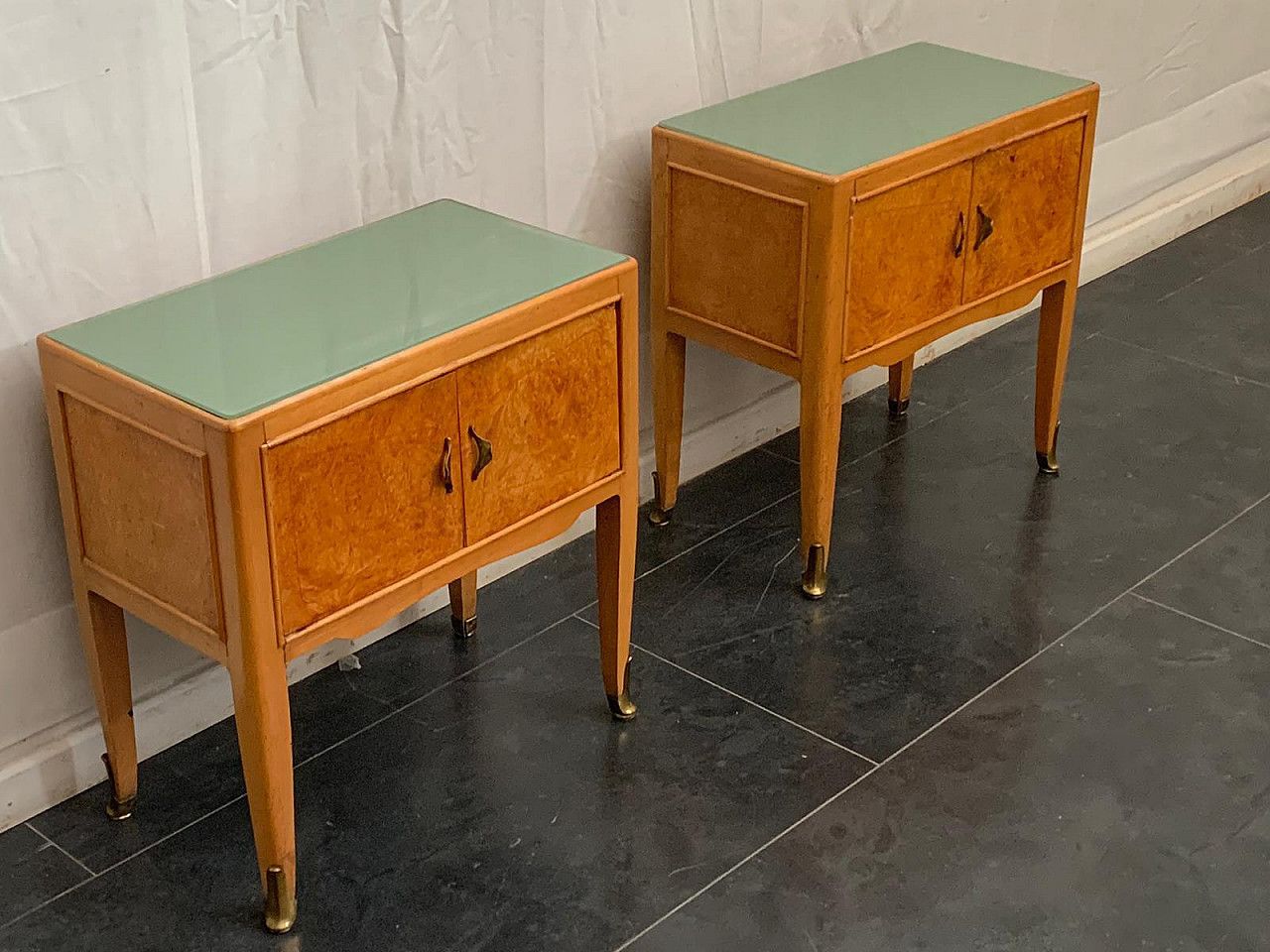 photo for sale Chest Of Drawers And Pair Of Nightstands By Saffa Milano, 1950s