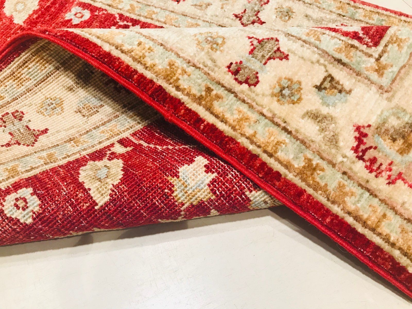 Pakistani Hand Knotted Wool Carpets, 1980s, Set Of 2 photo 1147.0