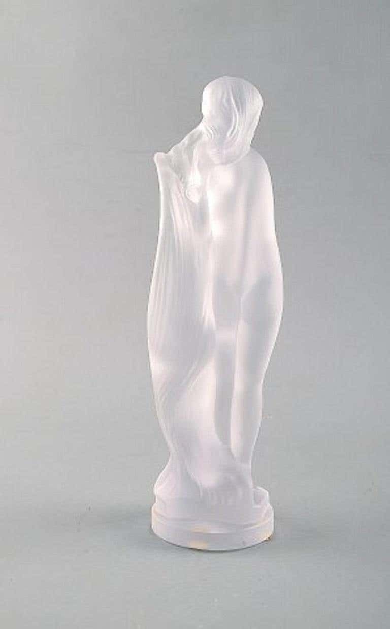 Sevres, France, Nude Woman Figurine In Crystal, 1960s photo for sale