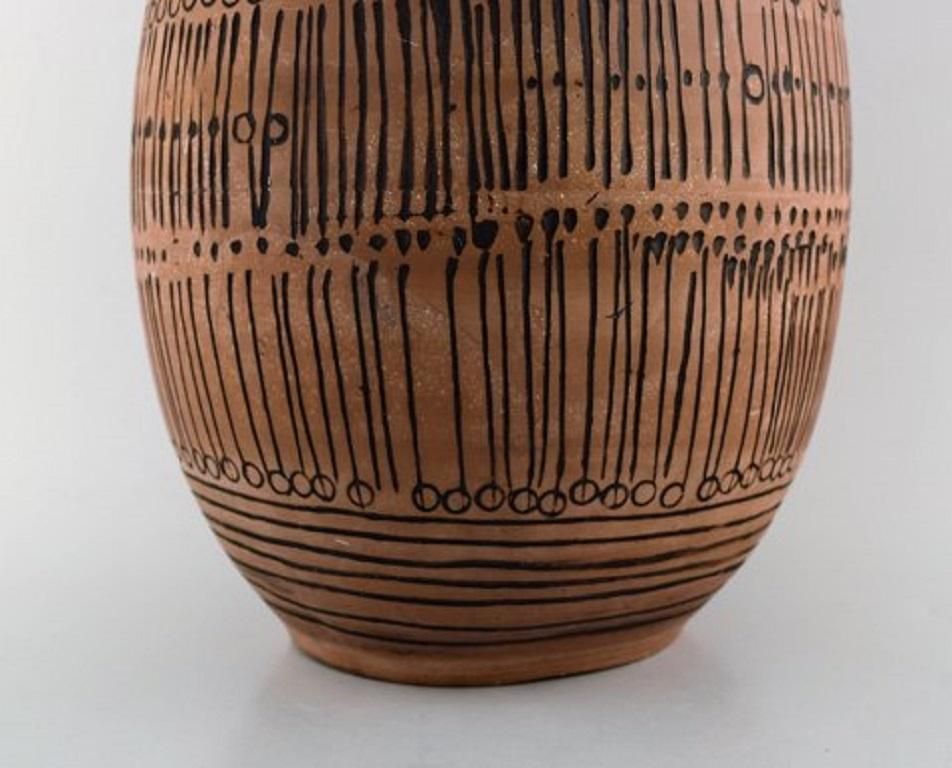 Lisa Larson For Gustavsberg, Huge Granada Ceramic Vase In Modernist Design photo Home Decor