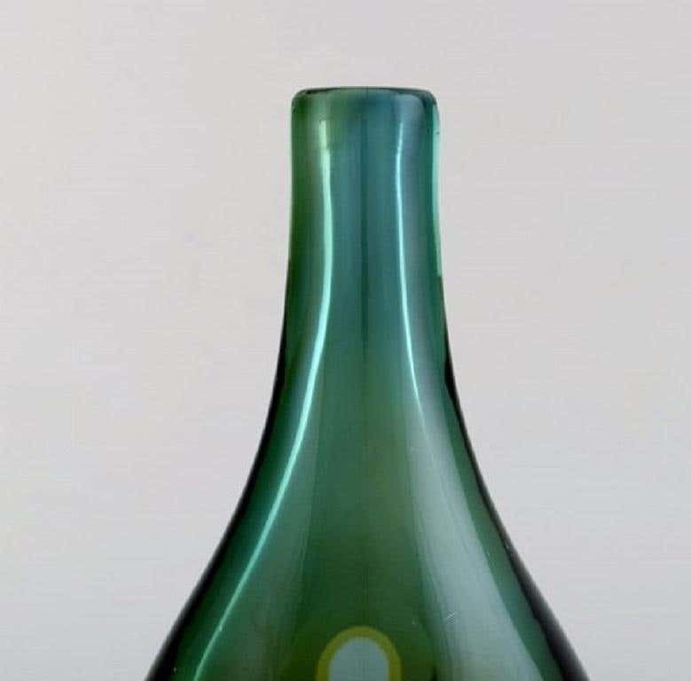 Mona Morales For Kosta Boda, "Ventana" Vase In Mouth Blown Art Glass photo for sale