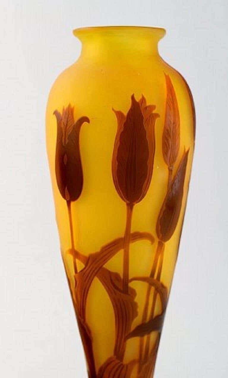 Paul Nicolas / Nancy For D'argental, France, Large Art Nouveau Vase photo for sale